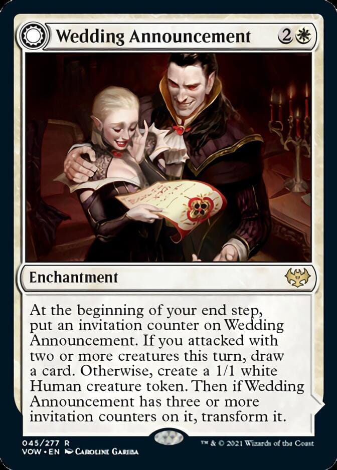 Wedding Announcement // Wedding Festivity [Innistrad: Crimson Vow] MTG Single Magic: The Gathering  | Multizone: Comics And Games