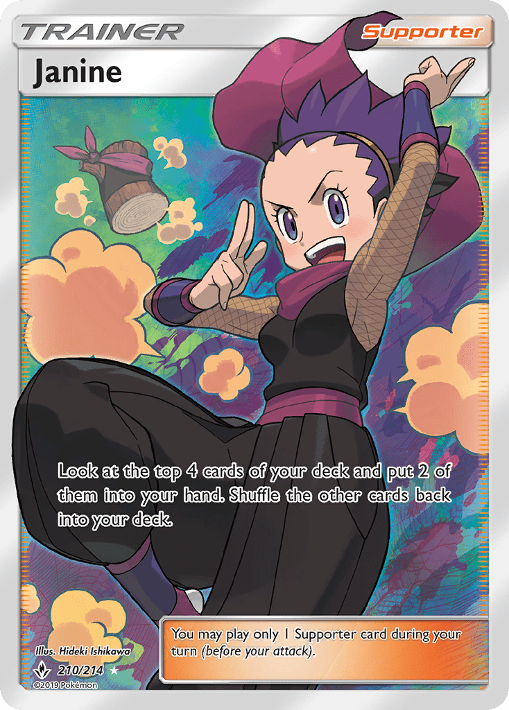 Janine (210/214) [Sun & Moon: Unbroken Bonds] Pokemon Single Pokémon  | Multizone: Comics And Games