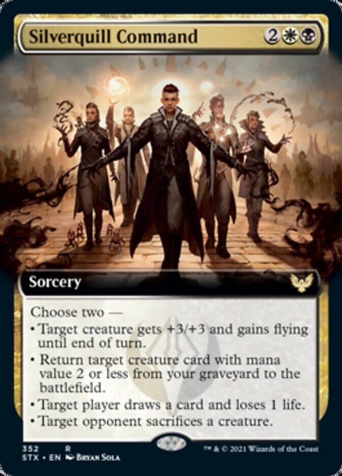 Silverquill Command (Extended) [Strixhaven: School of Mages] MTG Single Magic: The Gathering  | Multizone: Comics And Games