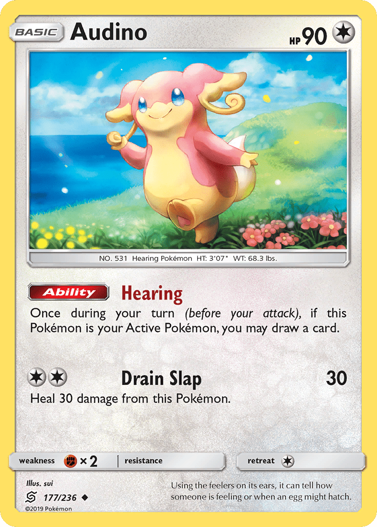 Audino (177/236) [Sun & Moon: Unified Minds] Pokemon Single Pokémon  | Multizone: Comics And Games