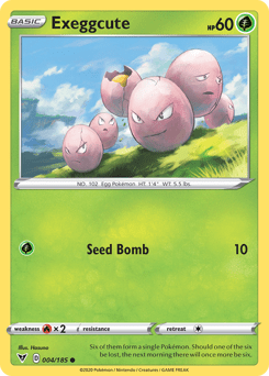 Exeggcute (004/185) [Sword & Shield: Vivid Voltage] Pokemon Single Pokémon  | Multizone: Comics And Games