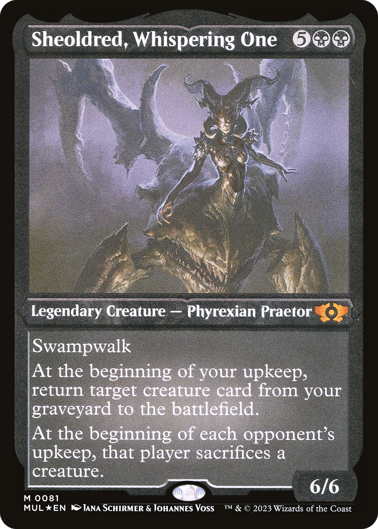 Sheoldred, Whispering One (Foil Etched) [Multiverse Legends] MTG Single Magic: The Gathering  | Multizone: Comics And Games