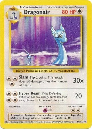 Dragonair (18/102) [Base Set Unlimited] Pokemon Single Pokémon  | Multizone: Comics And Games