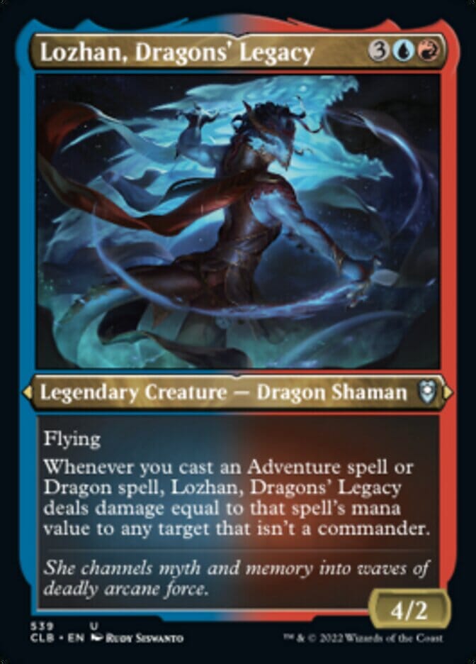 Lozhan, Dragons' Legacy (Foil Etched) [Commander Legends: Battle for Baldur's Gate] MTG Single Magic: The Gathering  | Multizone: Comics And Games