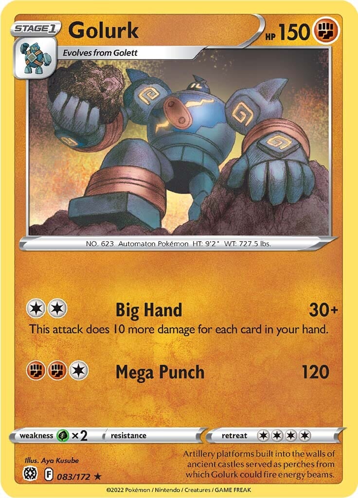 Golurk (083/172) [Sword & Shield: Brilliant Stars] Pokemon Single Pokémon  | Multizone: Comics And Games