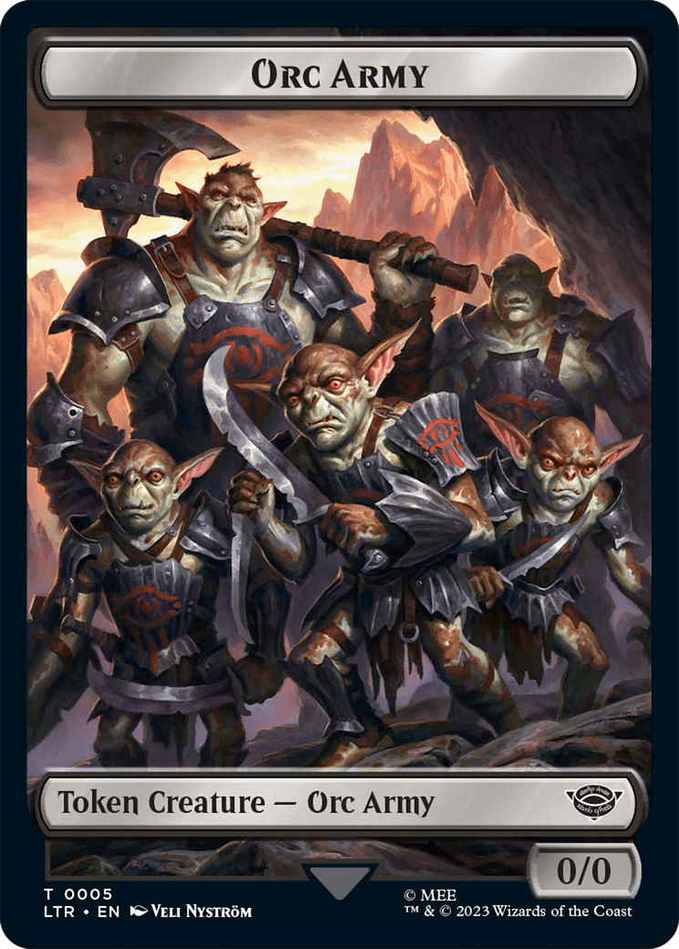 Food (11) // Orc Army (05) Double-Sided Token [The Lord of the Rings: Tales of Middle-Earth Tokens] MTG Single Magic: The Gathering  | Multizone: Comics And Games