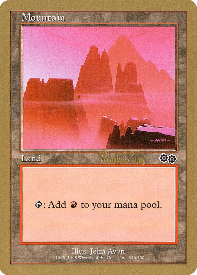 Mountain (mlp346b) (Mark Le Pine) [World Championship Decks 1999] MTG Single Magic: The Gathering  | Multizone: Comics And Games