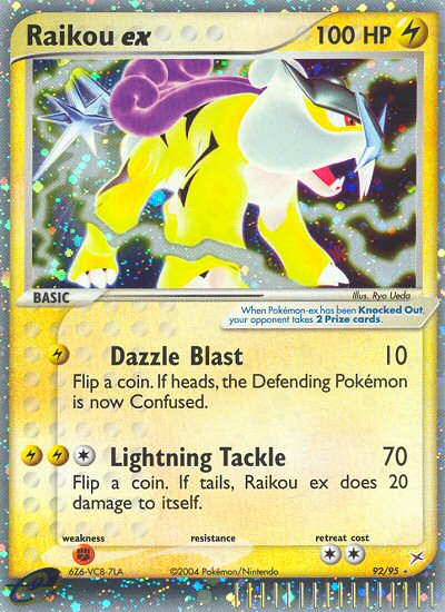 Raikou ex (92/95) [EX: Team Magma vs Team Aqua] Pokemon Single Pokémon  | Multizone: Comics And Games