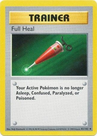 Full Heal (82/102) [Base Set Shadowless Unlimited] Pokemon Single Pokémon  | Multizone: Comics And Games