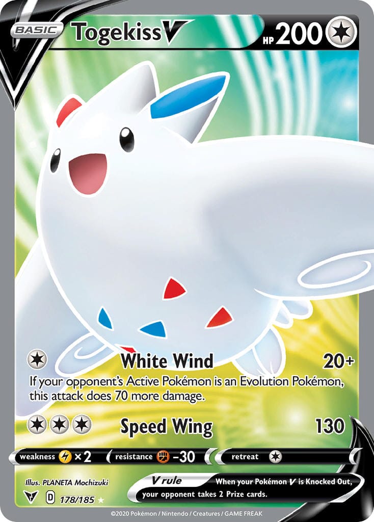 Togekiss V (178/185) [Sword & Shield: Vivid Voltage] Pokemon Single Pokémon  | Multizone: Comics And Games