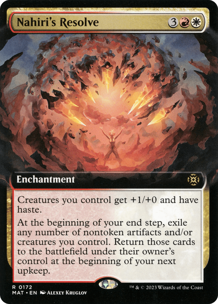 Nahiri's Resolve (Extended Art) [March of the Machine: The Aftermath] MTG Single Magic: The Gathering  | Multizone: Comics And Games