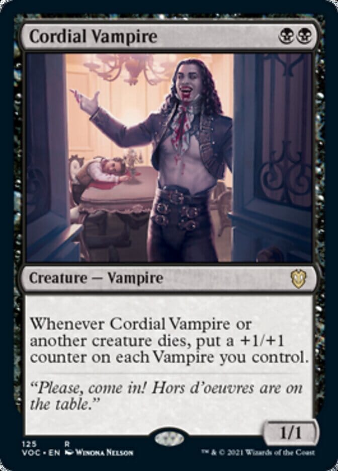 Cordial Vampire [Innistrad: Crimson Vow Commander] MTG Single Magic: The Gathering  | Multizone: Comics And Games