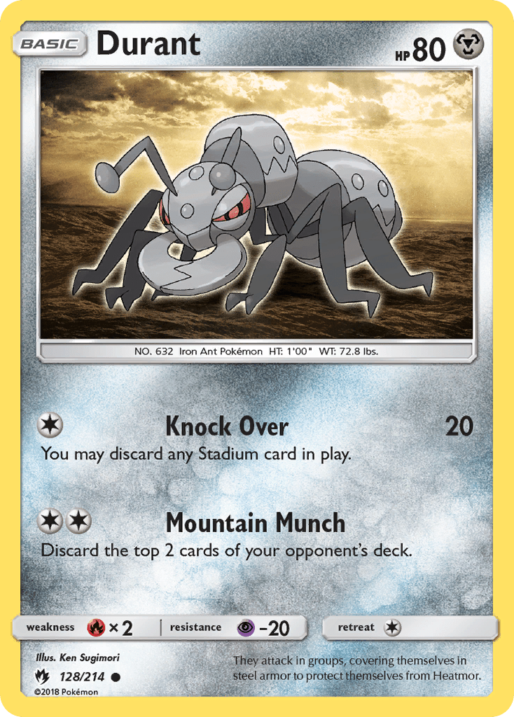 Durant (128/214) [Sun & Moon: Lost Thunder] Pokemon Single Pokémon  | Multizone: Comics And Games