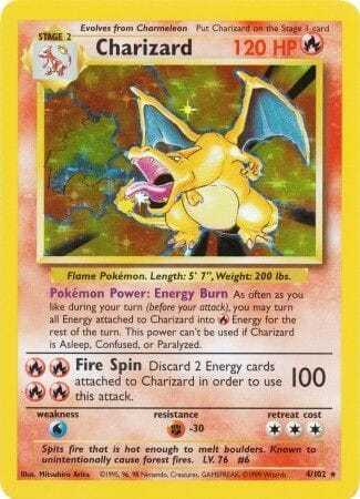 Charizard (4/102) [Base Set Unlimited] Pokemon Single Pokémon  | Multizone: Comics And Games