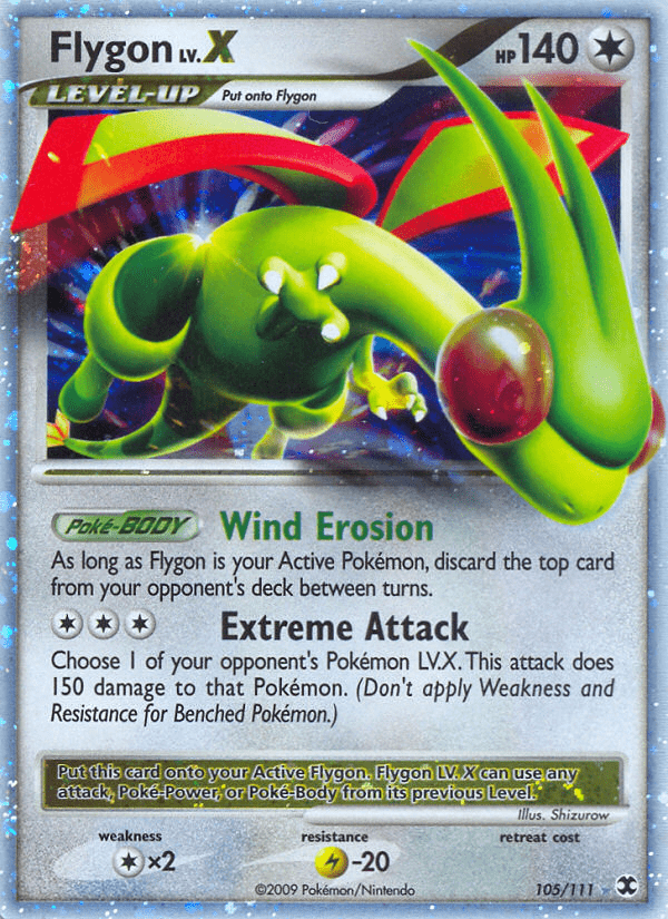 Flygon LV.X (105/111) [Platinum: Rising Rivals] Pokemon Single Pokémon  | Multizone: Comics And Games