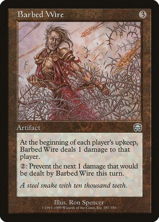 Barbed Wire [Mercadian Masques] MTG Single Magic: The Gathering  | Multizone: Comics And Games