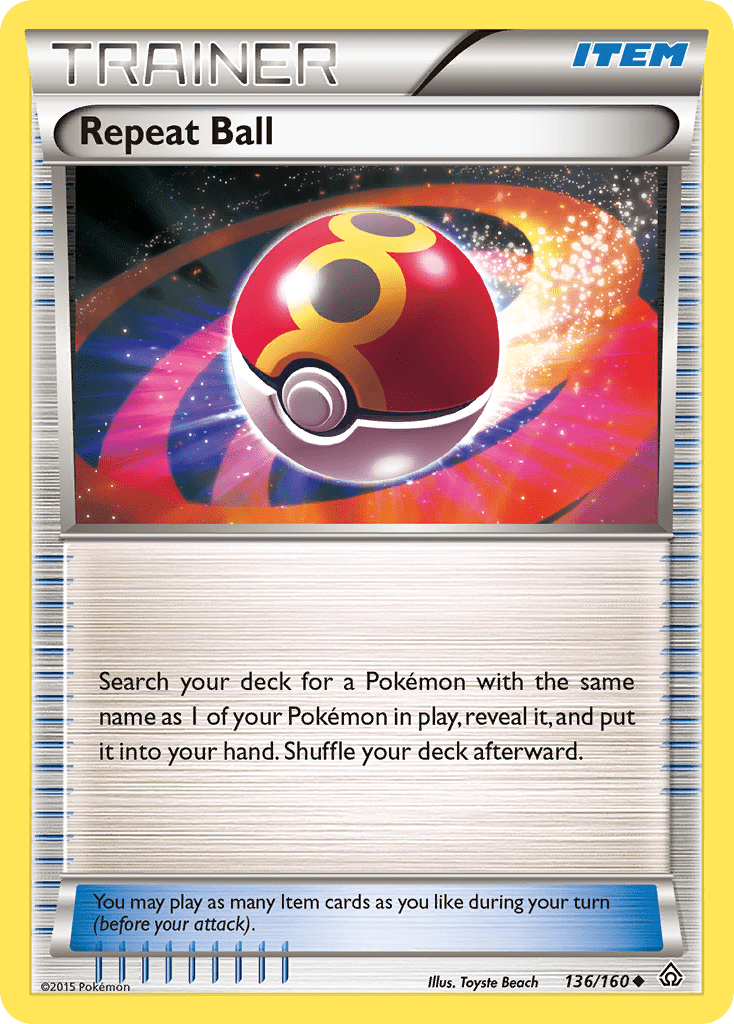 Repeat Ball (136/160) [XY: Primal Clash] Pokemon Single Pokémon  | Multizone: Comics And Games