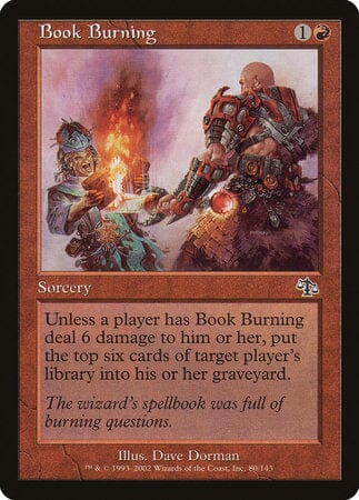 Book Burning [Judgment] MTG Single Magic: The Gathering  | Multizone: Comics And Games