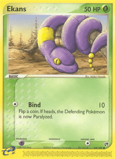 Ekans (64/100) [EX: Sandstorm] Pokemon Single Pokémon  | Multizone: Comics And Games
