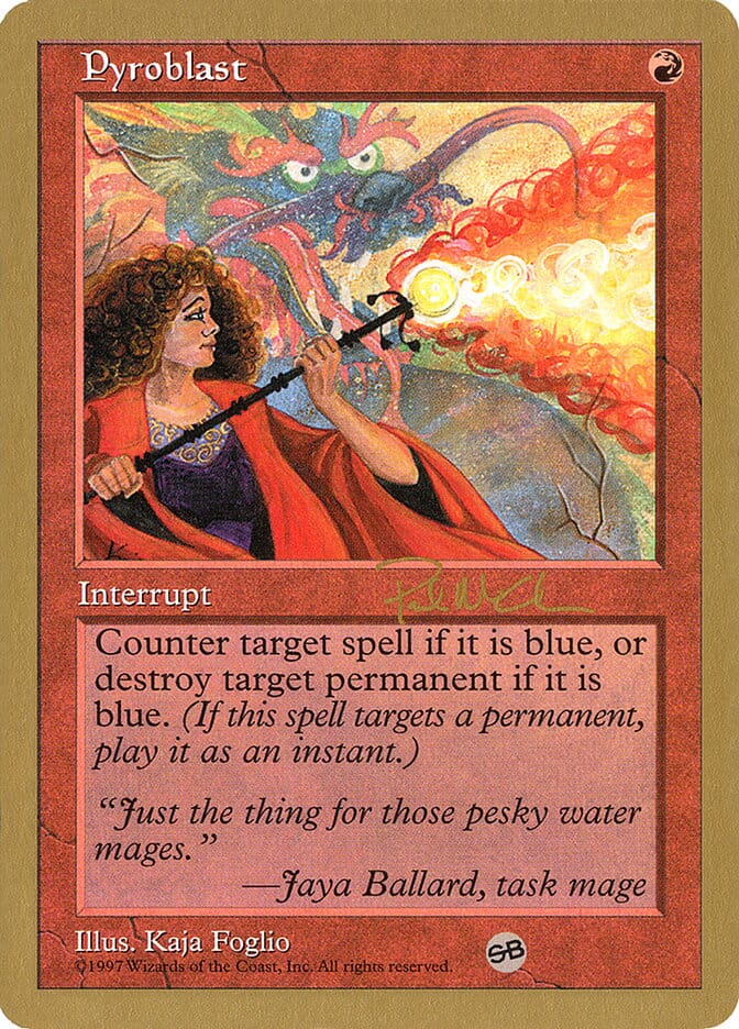 Pyroblast (Paul McCabe) (SB) [World Championship Decks 1997] MTG Single Magic: The Gathering  | Multizone: Comics And Games
