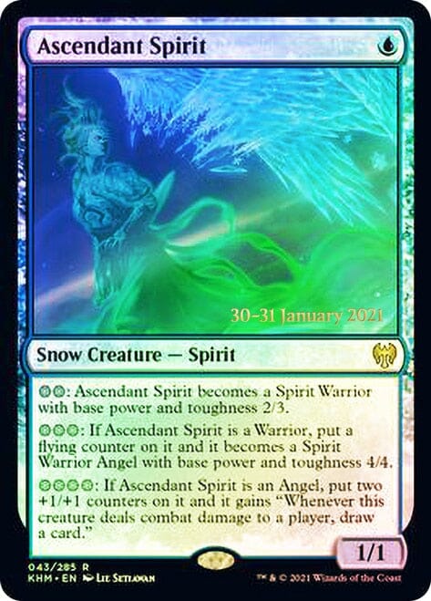 Ascendant Spirit [Kaldheim Prerelease Promos] MTG Single Magic: The Gathering  | Multizone: Comics And Games