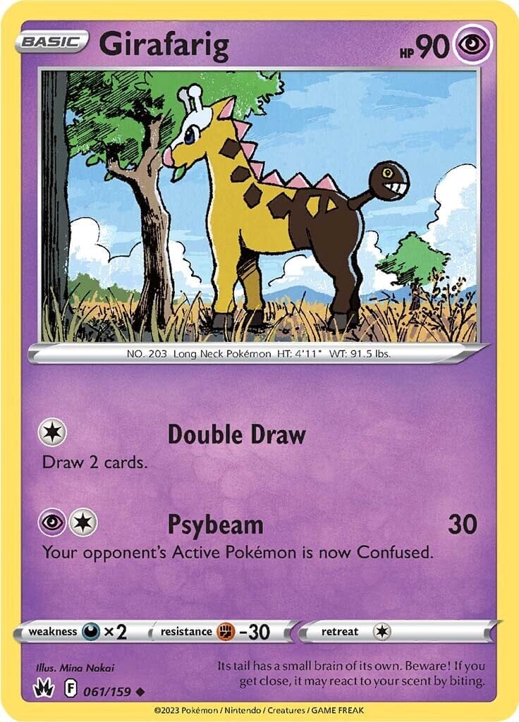 Girafarig (061/159) [Sword & Shield: Crown Zenith] Pokemon Single Pokémon  | Multizone: Comics And Games