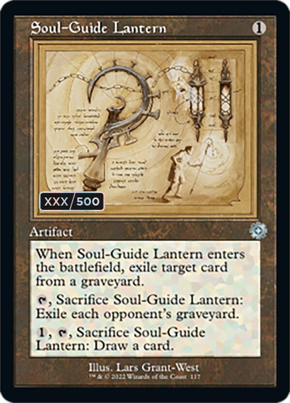Soul-Guide Lantern (Retro Schematic) (Serial Numbered) [The Brothers' War Retro Artifacts] MTG Single Magic: The Gathering  | Multizone: Comics And Games