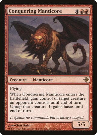 Conquering Manticore [Rise of the Eldrazi] MTG Single Magic: The Gathering  | Multizone: Comics And Games