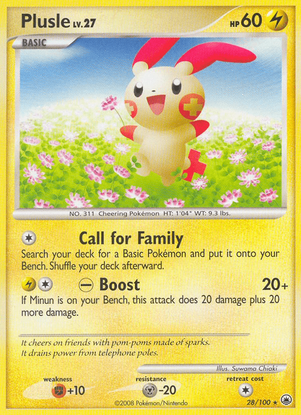Plusle (28/100) [Diamond & Pearl: Majestic Dawn] Pokemon Single Pokémon  | Multizone: Comics And Games