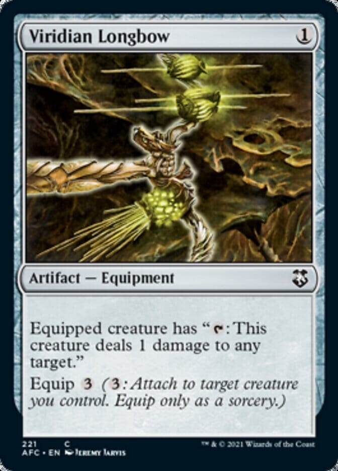 Viridian Longbow [Dungeons & Dragons: Adventures in the Forgotten Realms Commander] MTG Single Magic: The Gathering  | Multizone: Comics And Games