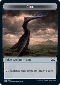 Clue // Golem Double-sided Token [Double Masters Tokens] MTG Single Magic: The Gathering  | Multizone: Comics And Games