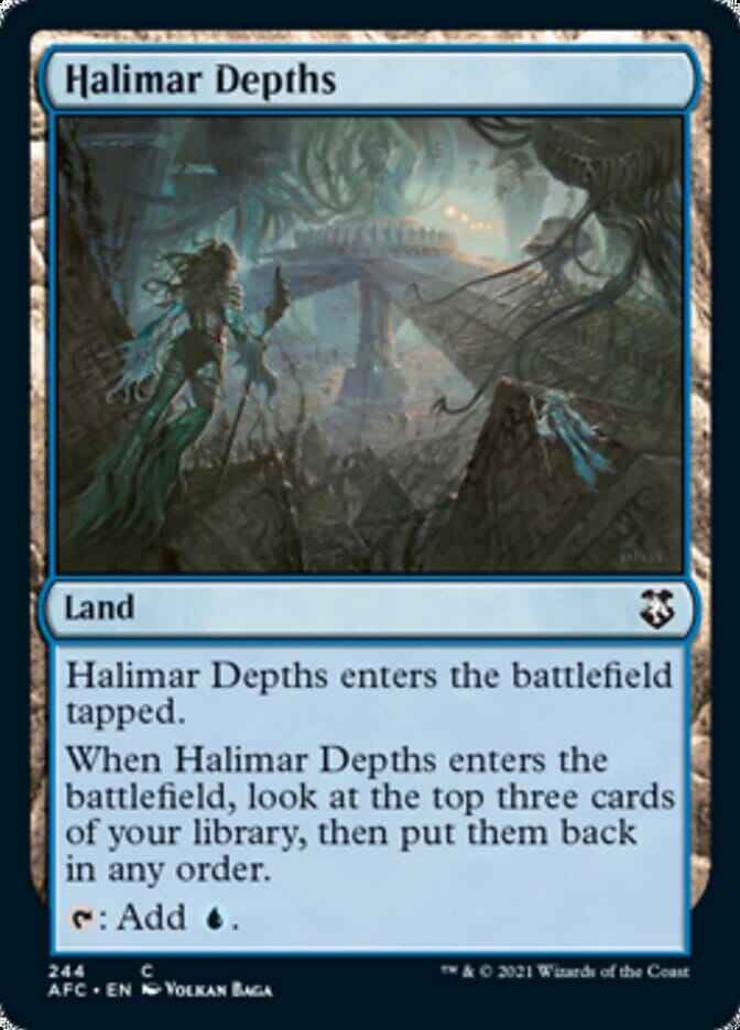 Halimar Depths [Dungeons & Dragons: Adventures in the Forgotten Realms Commander] MTG Single Magic: The Gathering  | Multizone: Comics And Games