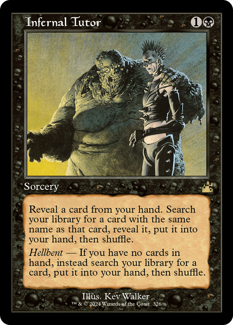 Infernal Tutor (Retro Frame) [Ravnica Remastered] MTG Single Magic: The Gathering  | Multizone: Comics And Games