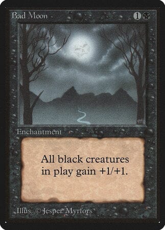 Bad Moon [Limited Edition Beta] MTG Single Magic: The Gathering  | Multizone: Comics And Games