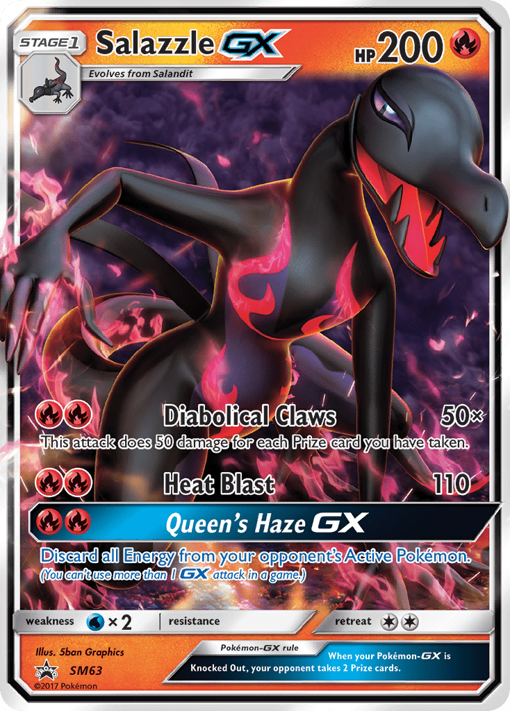 Salazzle GX (SM63) [Sun & Moon: Black Star Promos] Pokemon Single Pokémon  | Multizone: Comics And Games
