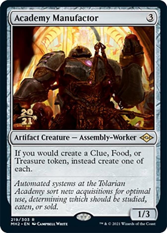 Academy Manufactor [Modern Horizons 2 Prerelease Promos] MTG Single Magic: The Gathering  | Multizone: Comics And Games