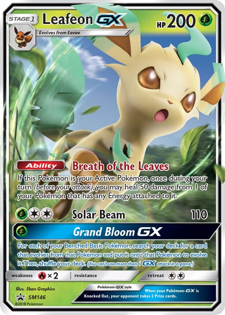 Leafeon GX (SM146) [Sun & Moon: Black Star Promos] Pokemon Single Pokémon  | Multizone: Comics And Games