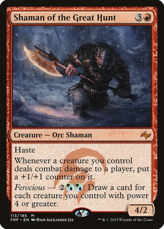 Shaman of the Great Hunt [Fate Reforged] MTG Single Magic: The Gathering  | Multizone: Comics And Games