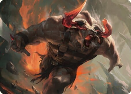 Furious Bellow Art Card [Dominaria United Art Series] MTG Single Magic: The Gathering  | Multizone: Comics And Games