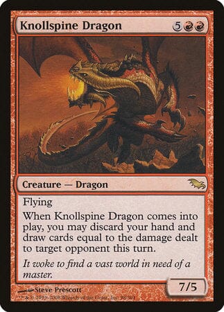 Knollspine Dragon [Shadowmoor] MTG Single Magic: The Gathering  | Multizone: Comics And Games