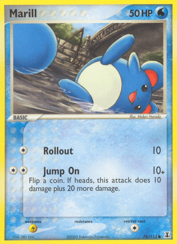 Marill (76/113) [EX: Delta Species] Pokemon Single Pokémon  | Multizone: Comics And Games