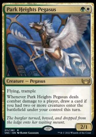 Park Heights Pegasus (Promo Pack) [Streets of New Capenna Promos] MTG Single Magic: The Gathering  | Multizone: Comics And Games