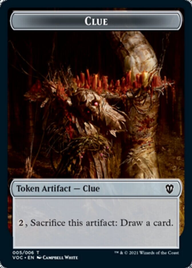 Angel // Clue Double-sided Token [Innistrad: Crimson Vow Commander Tokens] MTG Single Magic: The Gathering  | Multizone: Comics And Games
