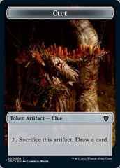 Angel // Clue Double-sided Token [Innistrad: Crimson Vow Commander Tokens] MTG Single Magic: The Gathering  | Multizone: Comics And Games