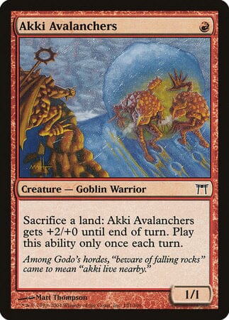 Akki Avalanchers [Champions of Kamigawa] MTG Single Magic: The Gathering  | Multizone: Comics And Games