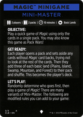 Mini-Master (Magic Minigame) [Commander Legends: Battle for Baldur's Gate Minigame] MTG Single Magic: The Gathering  | Multizone: Comics And Games