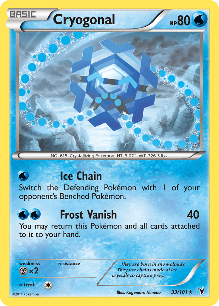 Cryogonal (33/101) [Black & White: Noble Victories] Pokemon Single Pokémon  | Multizone: Comics And Games