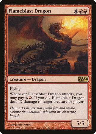 Flameblast Dragon [Magic 2012] MTG Single Magic: The Gathering  | Multizone: Comics And Games