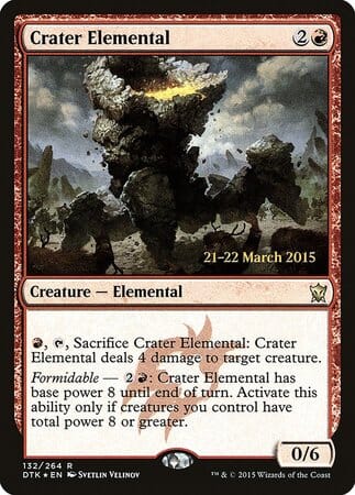 Crater Elemental [Dragons of Tarkir Promos] MTG Single Magic: The Gathering  | Multizone: Comics And Games