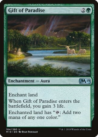 Gift of Paradise [Core Set 2019] MTG Single Magic: The Gathering  | Multizone: Comics And Games
